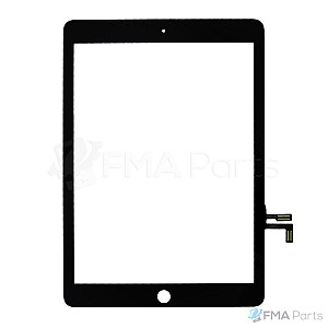 [AM] Glass Touch Screen Digitizer - Black (With Adhesive) for iPad Air / iPad 5 (2017)
